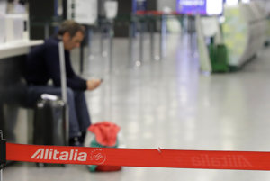 Alitalia kvôli štrajku zrušila dvesto letov