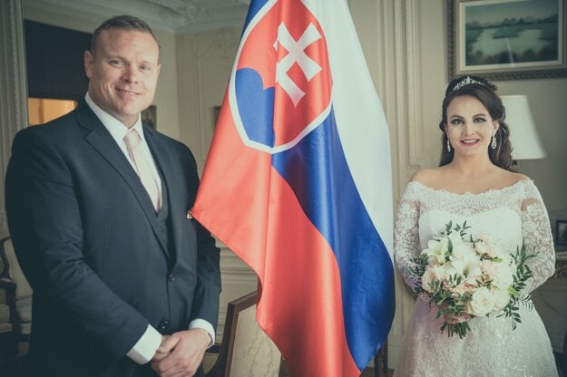 Katarína Nováková Grubb and her husband Andy.