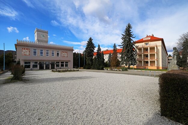 A dormitory in Bratislava where Ukrainian student Maria was found dead on June 3, 2022.