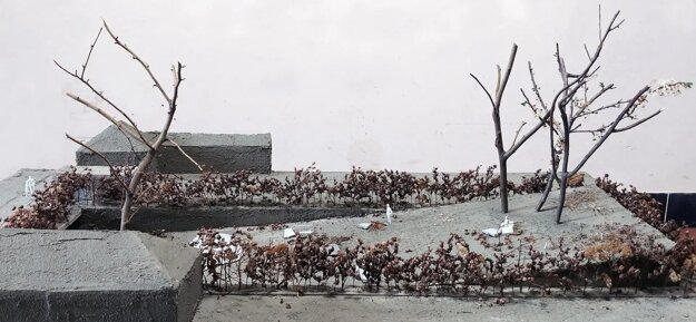 Visualization of the Freedom Monument to be built in Veľká Mača in the Trnava region.