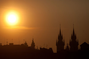 Praha z Karlovho mosta.