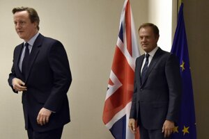 David Cameron a Donald Tusk.