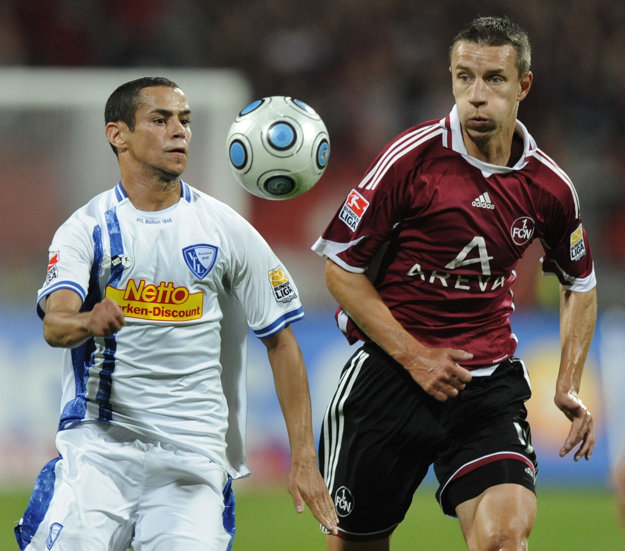 Marek Mintál (vpravo) prežil v Norimbergu najlepšie obdobie svojej futbalovej kariéry.
