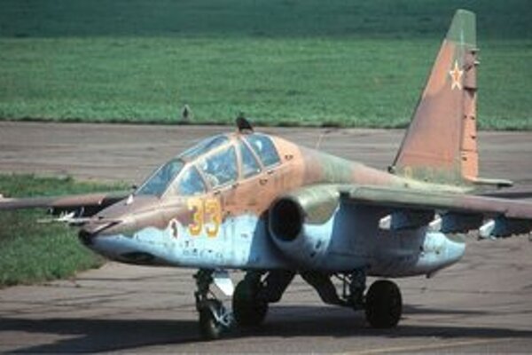 Stroj Su-25 ruskej armády.