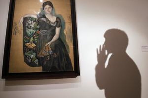 Medzi obrazmi, ktoré sa našli u bývalého elektrikára Pabla Picassa, sú aj portréty jeho prvej ženy Oľgy (na obraze na snímke).