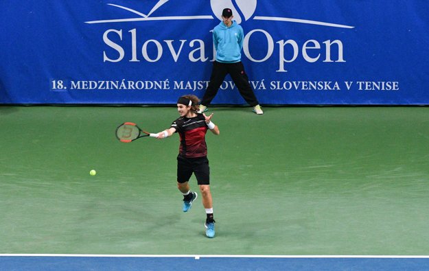 Lukáš Lacko počas finálového zápasu.