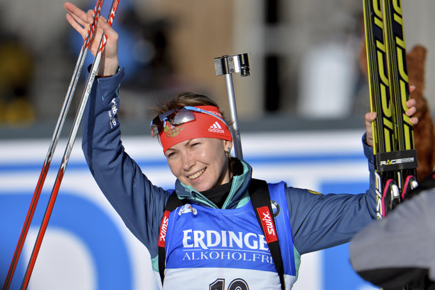 Ruská biatlonistka Jekaterina Glazyrinová.