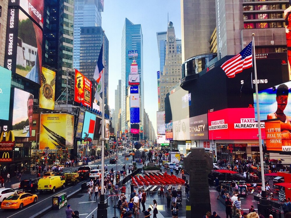 Pulzujúce námestie Times Square