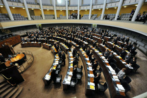 Fínsky parlament.
