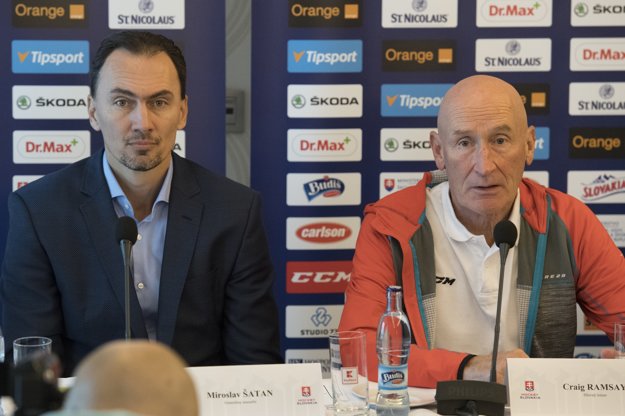 Craig Ramsay (vpravo) a Miroslav Šatan.