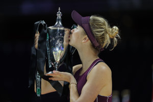 Elina Svitolinová zvíťazila na turnaji MS WTA Masters v Singapure.