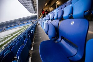 Aktuálny stav výstavby Národného futbalového štadióna na Tehelnom poli.