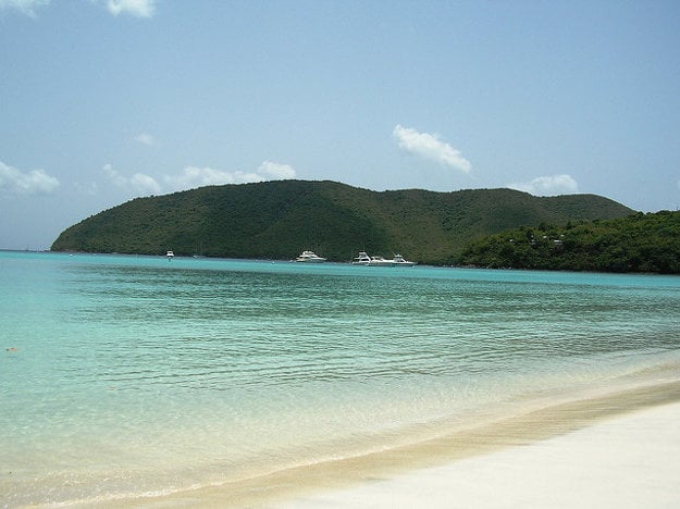 Pláž Maho, Cruz Bay, St. John, Panenské ostrovy