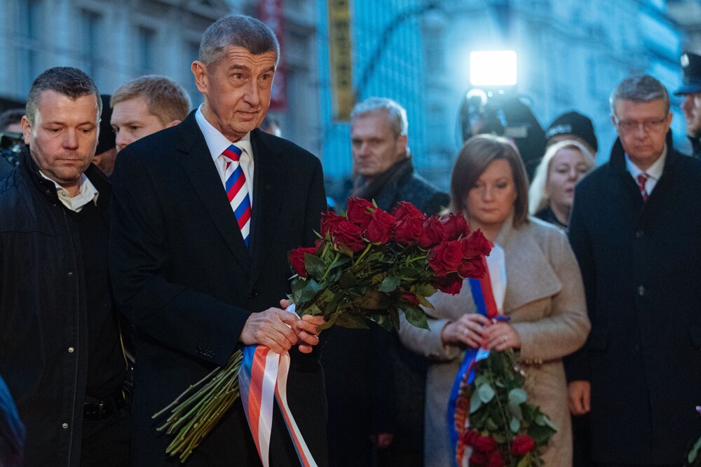 Andrej Babiš na Národní tříde.