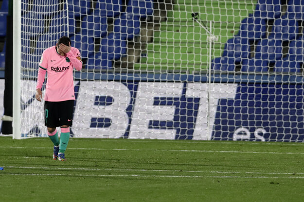 Lionel Messi počas zápasu na pôde Getafe.