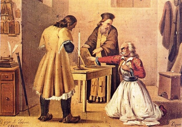 Prísaha gréckeho revolucionára na bibliu