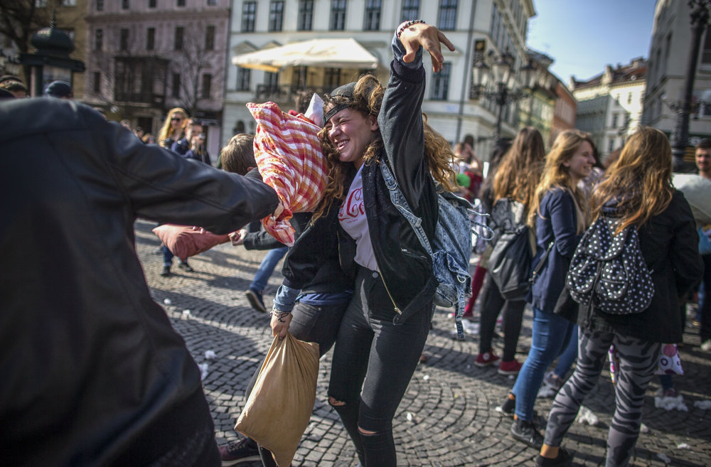 World Pillow Fight Day.
