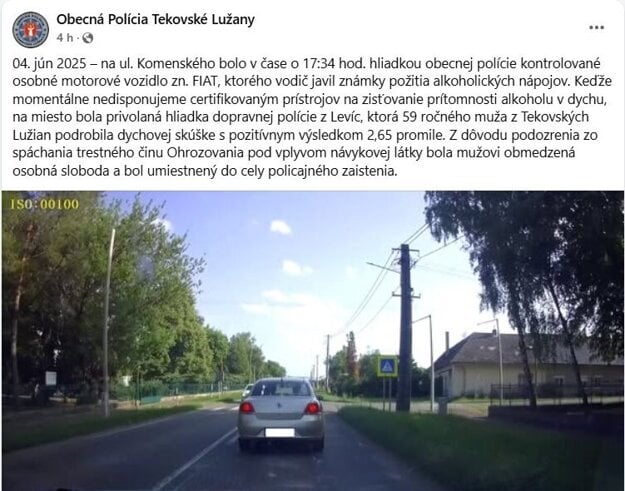 (zdroj: FB Obecná polícia Tekovské Lužany)