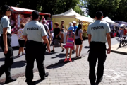 Polícia na Spišských trhoch.