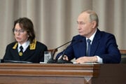 Irina Podnosova s prezidentom Vladimirom Putinom.