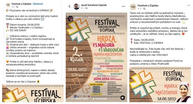 Festival u Cipiska získal dotáciu od Rady FPU. (zdroj: Koláž - Korzár)