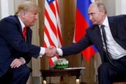 Americký prezident Trump a ruský prezident Putin.
