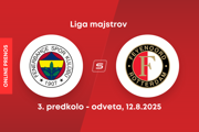 Fenerbahce SK - Feyenoord Rotterdam: ONLINE prenos z 3. predkola Ligy majstrov.