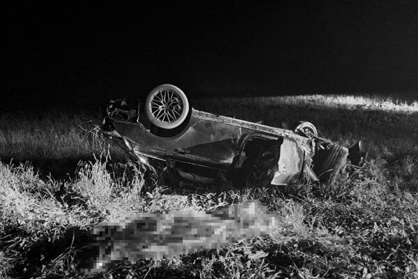 Miesto tragickej nehody medzi Krušetnicou a Brezou. 
