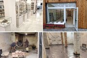 Priestory, kde bude sídliť moderná knižnica a infocentrum pred a po rekonštrukcii.
