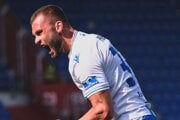 Erik Prekop sa teší po strelenom góle v drese FC Baník Ostrava.