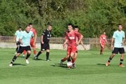 Záber zo stretnutia Komjatice - Salka 3:1.