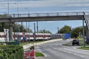 Odstavený vlak v Kalnej nad Hronom.