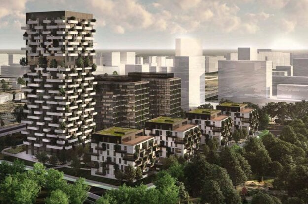 Vizaulizácia projektu Green Park. (zdroj: EIA/Grafobal Group)