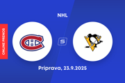 Montreal Canadiens - Pittsburgh Penguins: ONLINE prenos z prípravného zápasu NHL.