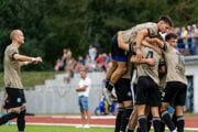 Futbalisti PFK Piešťany.