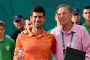Zľava Novak Djokovič a Nikola Pilič.
