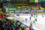 Choreo Ultras Žilina počas zápasu 1. kola Tipsport ligy Žilina - Nitra.