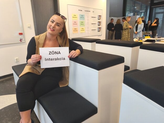 Vyučujúca Zuzana Vagaská v jednej zo zón. (zdroj: Korzár/Elena Danková)