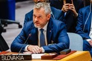 Prezident Peter Pellegrini počas zasadnutia Bezpečnostnej rady OSN.