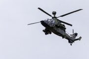 Vrtuľník Eurocopter Tiger nemeckého vojenského letectva.