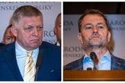 Robert Fico a Igor Matovič.