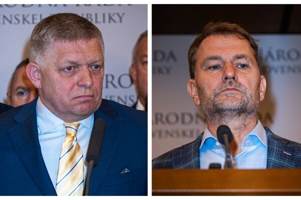 Robert Fico a Igor Matovič.