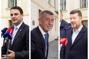 Existuje záujem na vzniku koaličnej vlády troch strán, oznámil Pavel po rokovaniach