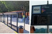 Konečná zastávka vo Vrútkach je najmodernejšia v Turci, má aj digitálnu tabuľu s odchodmi spojov. Ľudia pri nej aj tak siahajú po mobile.