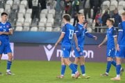 Hráči Slovenska U21 po víťazstve nad Moldavskom