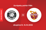 BC Prievidza - Keravnos BC: LIVE STREAM zo zápasu Európskeho pohára FIBA.