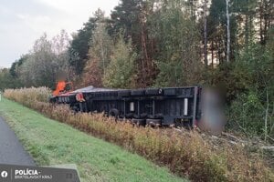 Za volantom kamióna sedel šofér pod vplyvom alkoholu.