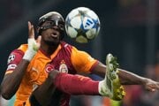 Victor Osimhen v zápase Ligy majstrov Galatasaray Istanbul - Bodö/Glimt.