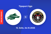 Vlci Žilina - HC MONACObet Banská Bystrica: ONLINE prenos z 15. kola Tipsport ligy.