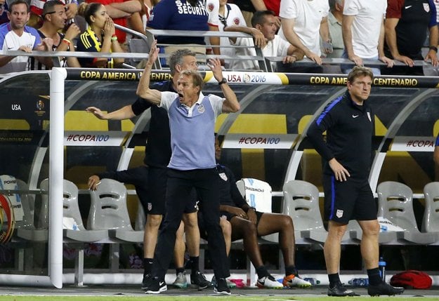 Jürgen Klinsmann vedie v súčasnosti USA.